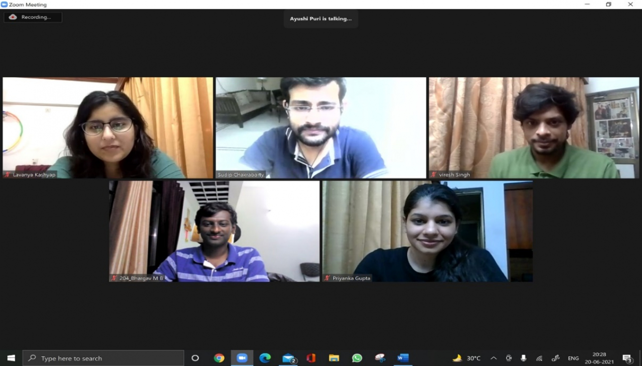 Organised Alumni Klinic on 20th June 2021 with Mr. Sudip Chakraborty (PGP 13)